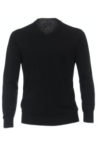 Maglia Uomo Casamoda Collo v Classic Tinta unita 100% caldo cotone