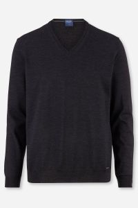 Maglia Uomo Olymp Collo v Classic Tinta unita 100% lana