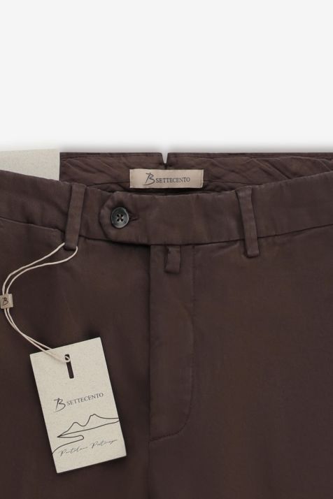 Pantalone Uomo B-Settecento Chino Slim Tinta unita 97% cotone 3% elastan