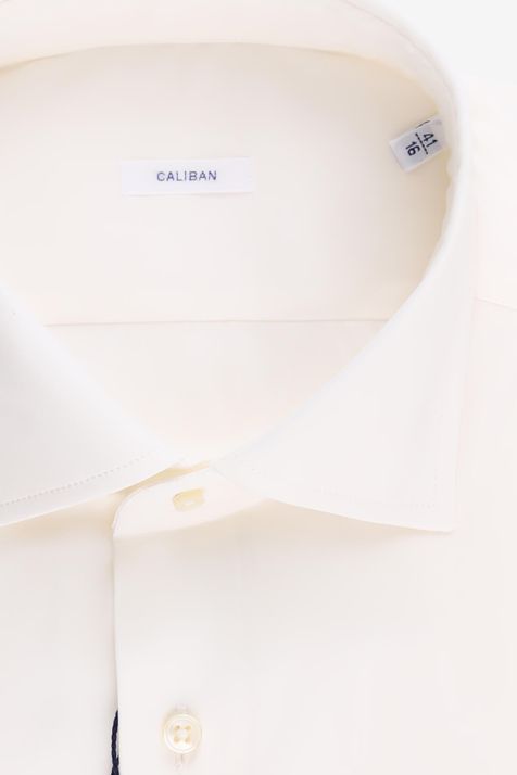 Camicia Uomo Caliban Regular Tinta unita 70% cotone 3% elastan 27% pa collo Francese Manica lunga