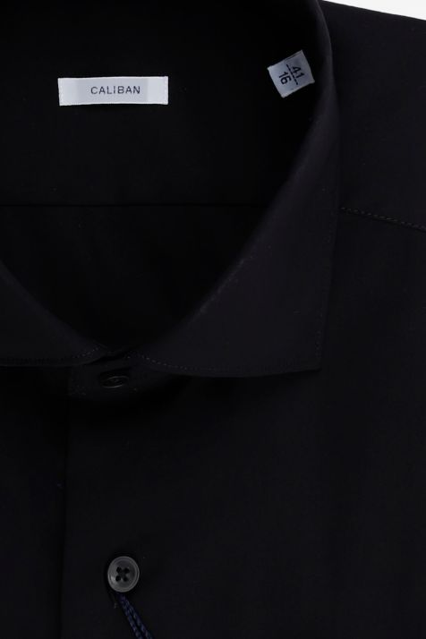 Camicia Uomo Caliban Regular Tinta unita 70% cotone 27% pa 3% ea collo Francese Manica lunga
