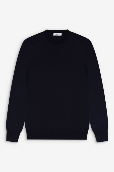 Maglia Uomo Kangra Girocollo Regular Tinta unita 100% Lana merinos