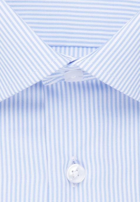 Camicia Uomo Seidensticker Classic No Stiro Righe 100% cotone collo Italiano Manica lunga