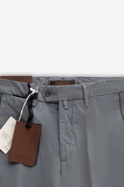Pantalone Uomo B-Settecento Chino Slim Tinta unita 97% cotone 3% elastan
