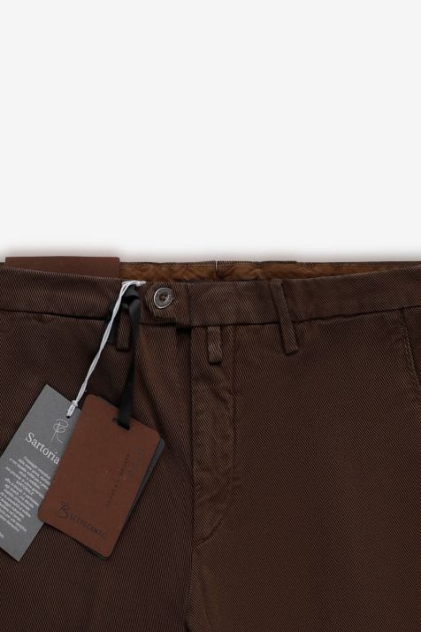 Pantalone Uomo B-Settecento Chino Slim Righe 98% cotone 2% ea