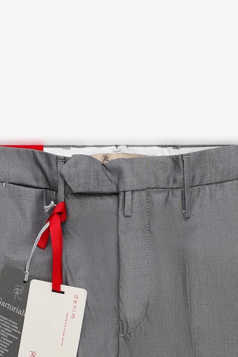 Pantalone Uomo B-Settecento Chino Slim Micro disegno 98% cotone 2% ea