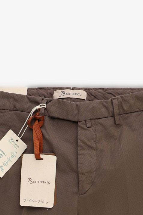 Pantalone Uomo B-Settecento Chino Slim Tinta unita 97% cotone 3% elastan