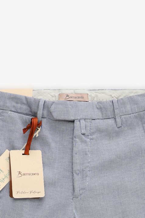 Pantalone Uomo B-Settecento Chino Slim Micro disegno 97% cotone 3% elastan