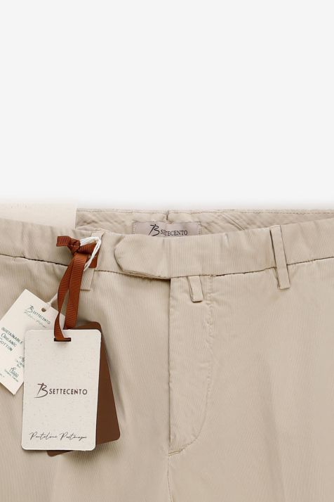 Pantalone Uomo B-Settecento Chino Slim Micro disegno 97% cotone 3% elastan