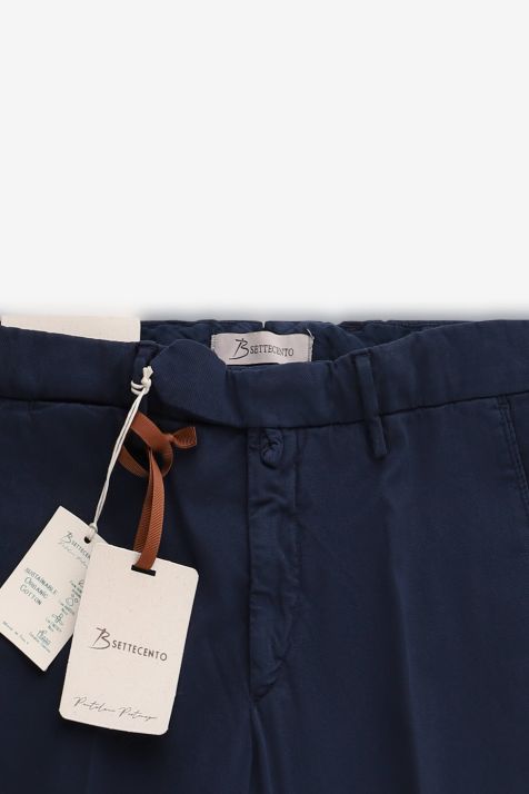 Pantalone Uomo B-Settecento Chino Slim Tinta unita 97% cotone 3% elastan