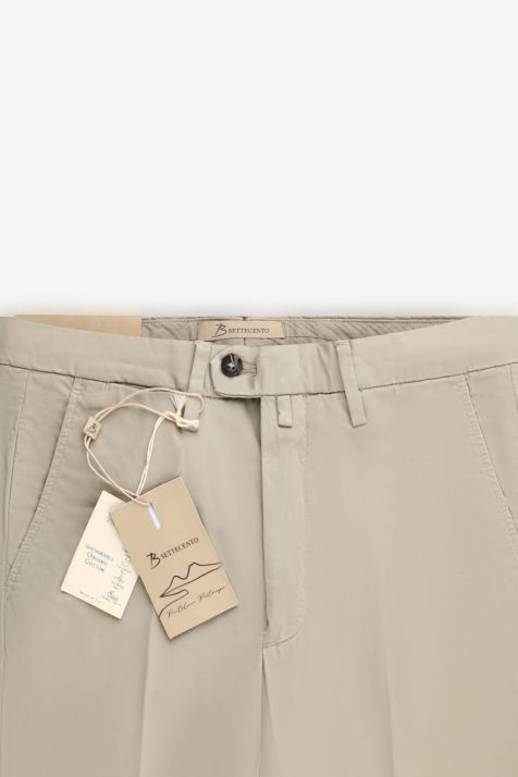Pantalone Uomo B-Settecento Chino Slim Tinta unita 97% cotone 3% elastan