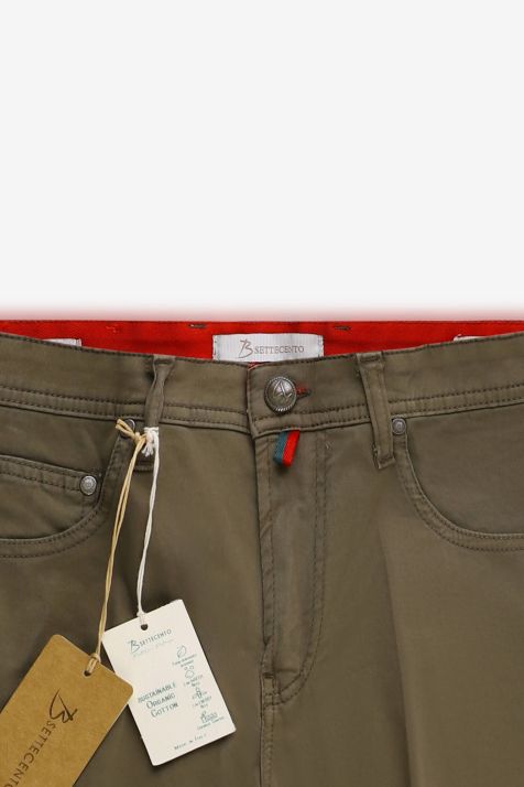Pantalone Uomo B-Settecento 5 tasche Slim Tinta unita 97% cotone 3% elastan