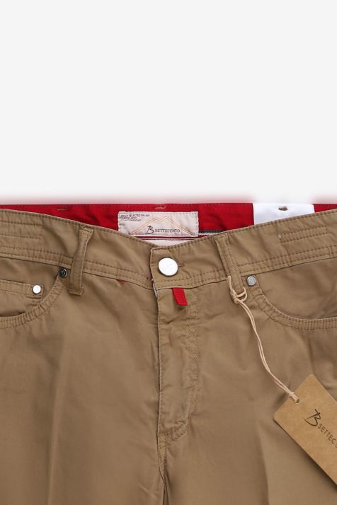 Pantalone Uomo B-Settecento 5 tasche Slim Tinta unita 96% cotone 4% elastan