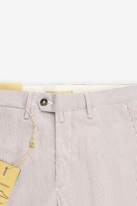 Pantalone Uomo B-Settecento Chino Slim Righe 98% cotone 2% ea