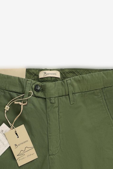 Pantalone Uomo B-Settecento Chino Slim Tinta unita 63% cotone 35% lino 2% ea