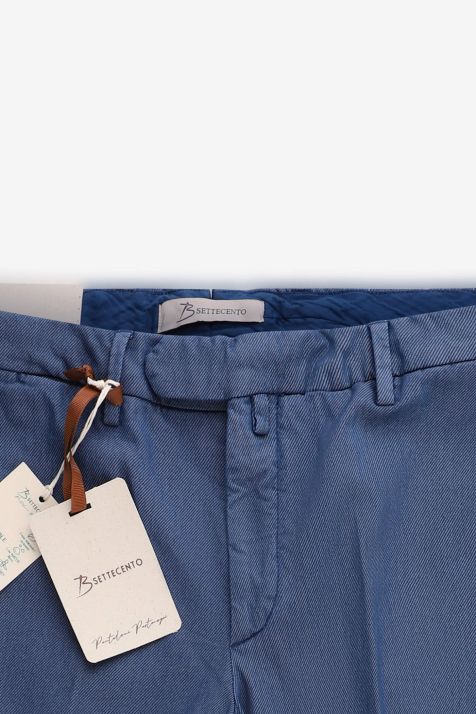 Pantalone Uomo B-Settecento Chino Slim Micro disegno 56% cotone 92% poliestere 2% ea