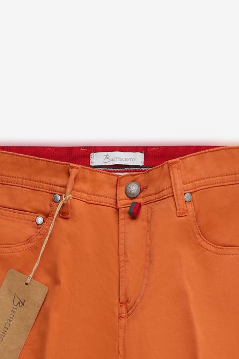 Pantalone Uomo B-Settecento 5 tasche Slim Tinta unita 97% cotone 3% elastan