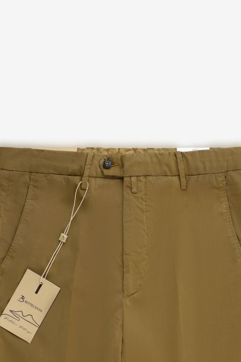 Pantalone Uomo B-Settecento Chino Slim Tinta unita 63% cotone 35% lino 2% ea