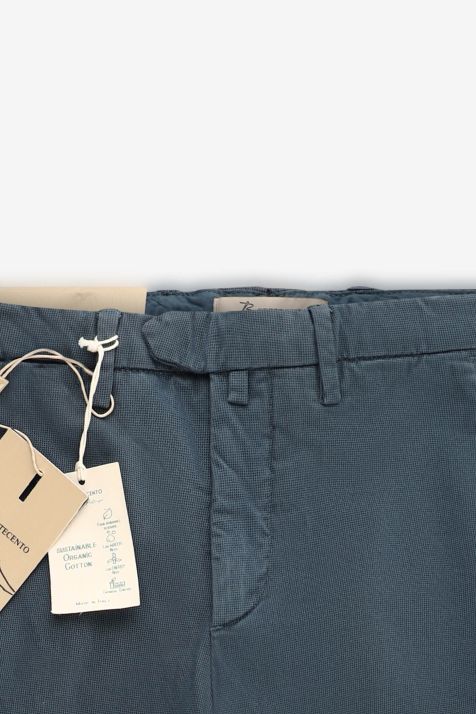 Pantalone Uomo B-Settecento Chino Slim Micro disegno 98% cotone 2% ea