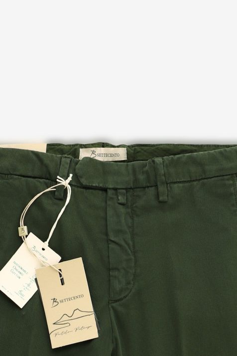 Pantalone Uomo B-Settecento Chino Slim Micro disegno 98% cotone 2% elastan