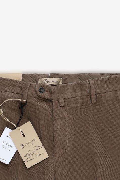 Pantalone Uomo B-Settecento Chino Slim Tinta unita 98% cotone 2% elastan
