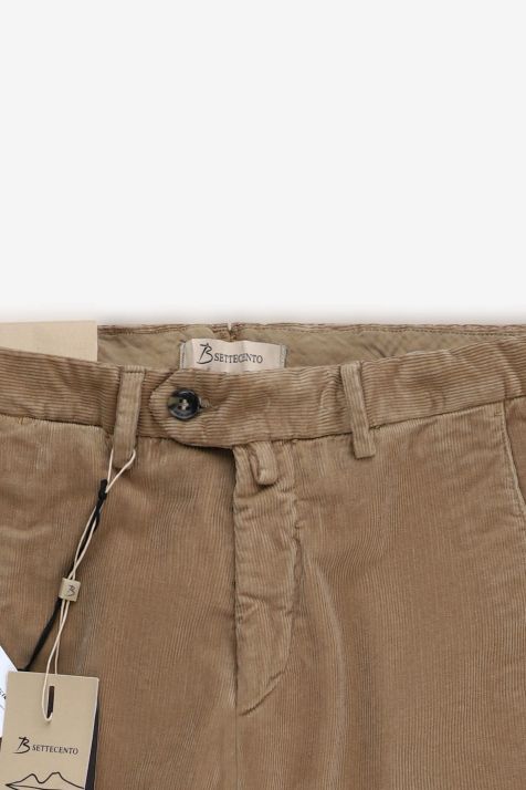 Pantalone Uomo B-Settecento Chino Slim Tinta unita 97% cotone 3% elastan