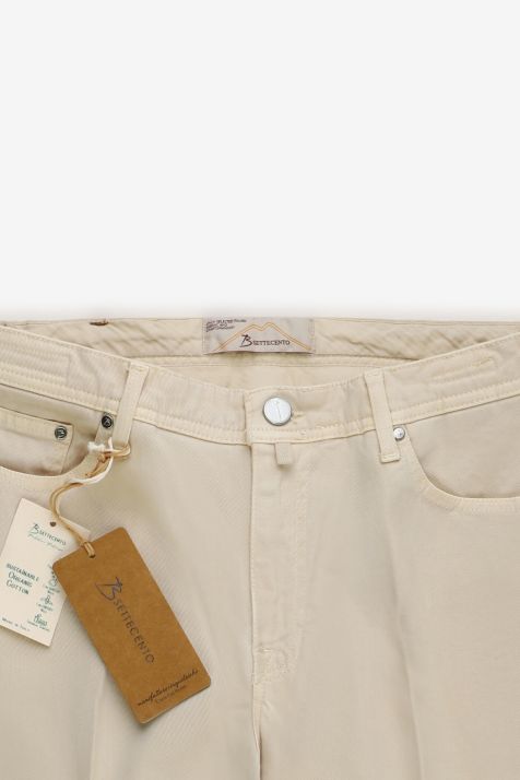Pantalone Uomo B-Settecento Chino Slim Tinta unita 98% cotone 2% ea