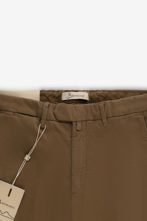 Pantalone Uomo B-Settecento Chino Slim Tinta unita 97% cotone 3% elastan