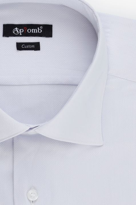 Camicia Uomo Aplomb Regular Tinta unita 100% cotone collo Francese Manica lunga