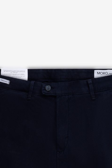 Pantalone Uomo Moro Chino Slim Tinta unita 98% cotone 2% ea
