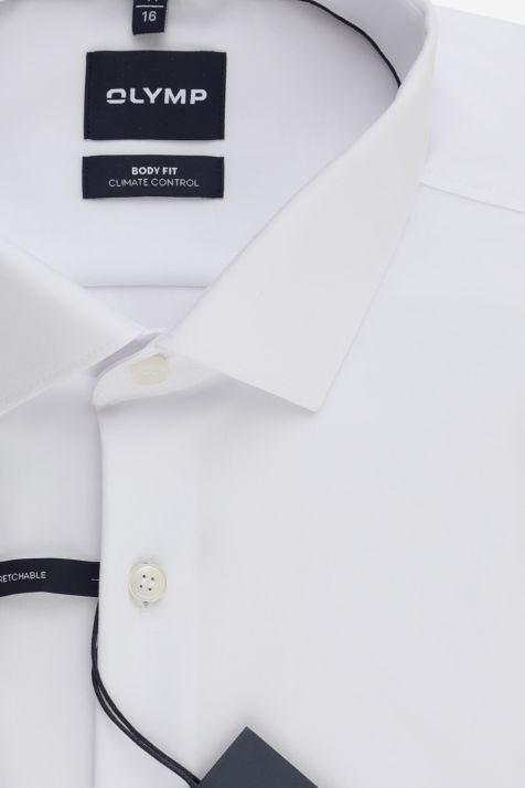 Camicia Uomo Olymp Regular Tinta unita 64% cotone 27%poliestere 9%elastan collo Francese Manica lunga