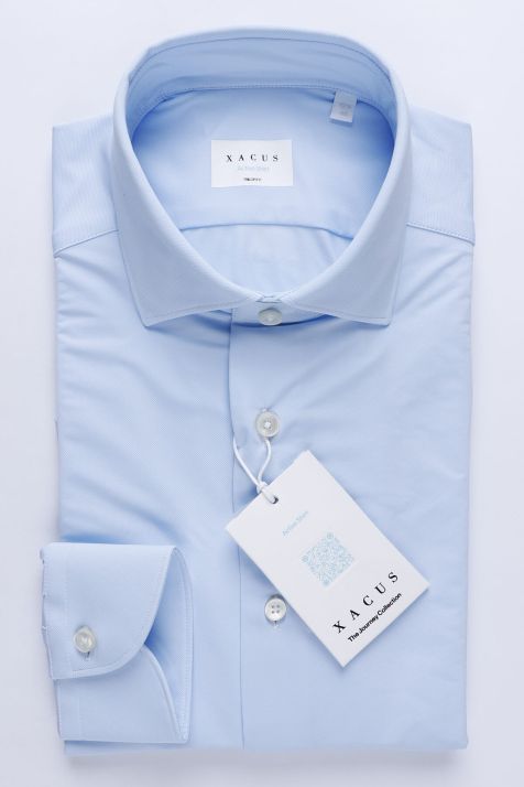 Camicia Uomo Xacus Regular Tinta unita 85% poliammide 15% elastam collo Francese Manica lunga