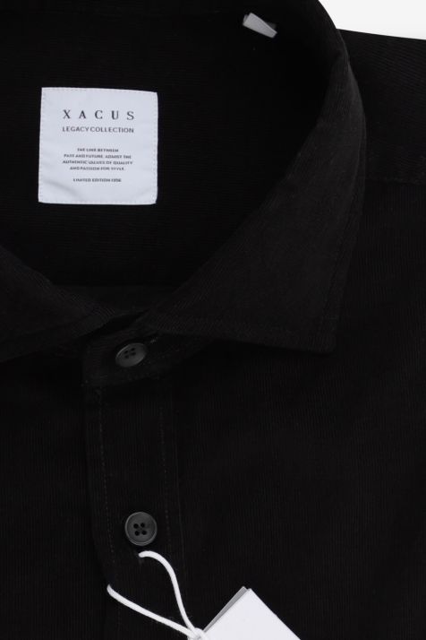 Camicia Uomo Xacus Regular Tinta unita 100% cotone collo Francese Manica lunga