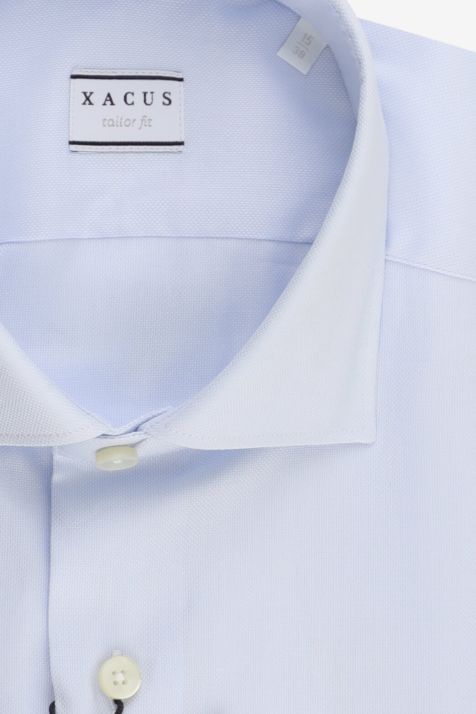 Camicia Uomo Xacus Regular Tinta unita 100% cotone collo Francese Manica lunga
