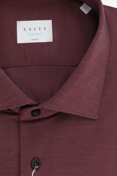 Camicia Uomo Xacus Regular Tinta unita 87% poliammide 13% elastan collo Francese Manica lunga