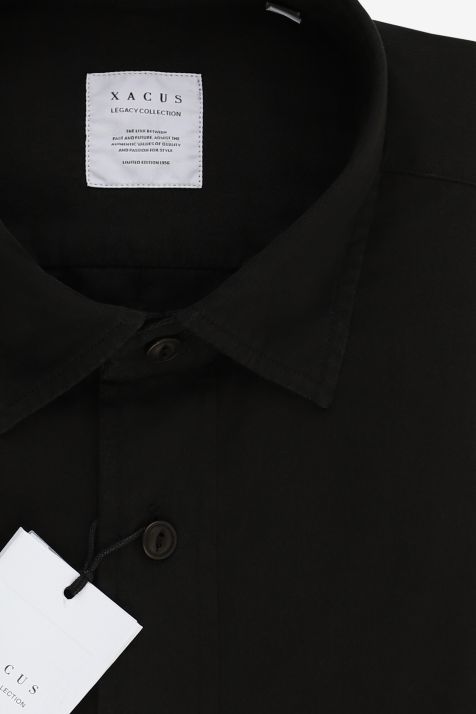 Camicia Uomo Xacus Regular Tinta unita 100% cotone collo Italiano Manica lunga