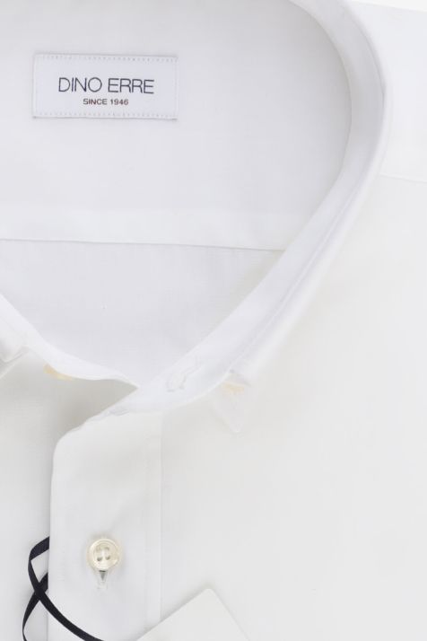 Camicia Uomo Dino Erre Classic Tinta unita 100% cotone collo Button down Manica corta