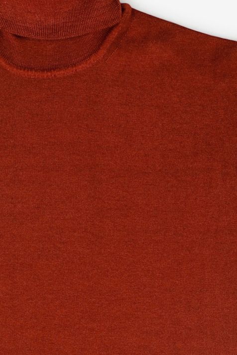 Maglia Uomo Primo Emporio Collo alto Slim Tinta unita 100% Lana merino Extra Fine