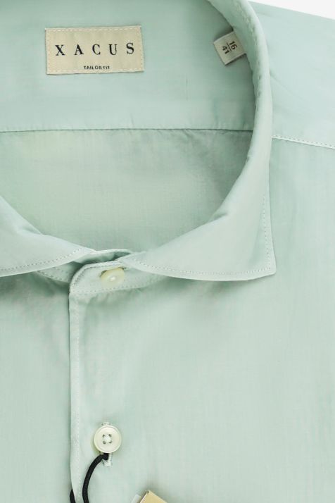 Camicia Uomo Xacus Regular Tinta unita 100% cotone collo Francese Manica lunga