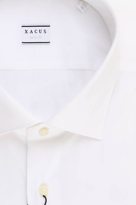 Camicia Uomo Xacus Regular Tinta unita 78% cotone 187% pli 4% elastane collo Francese Manica lunga