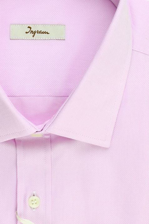 Camicia Uomo Ingram Classic Tinta unita 100% cotone collo Francese Manica lunga