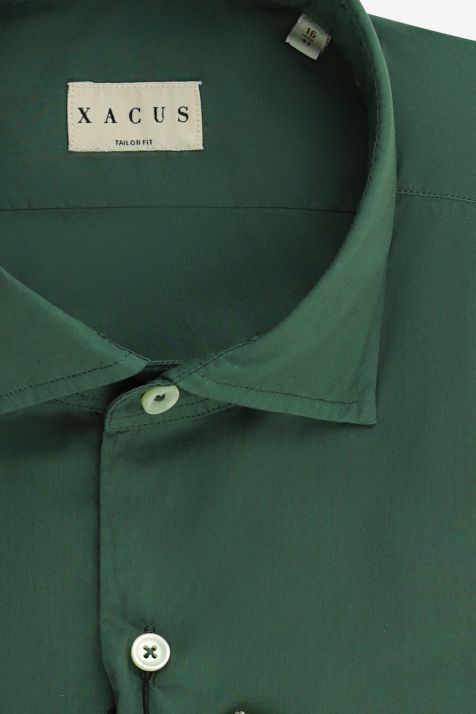 Camicia Uomo Xacus Regular Tinta unita 100% cotone collo Francese Manica lunga