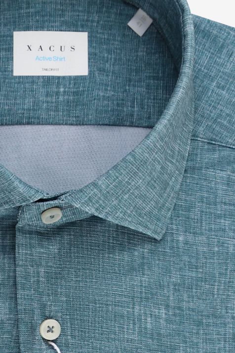 Camicia Uomo Xacus Regular Tinta unita 85% poliammide 15% elastam collo Francese Manica lunga