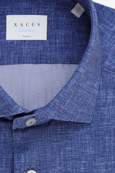 Camicia Uomo Xacus Regular Tinta unita 83% poliammide 17% elastan collo Francese Manica lunga