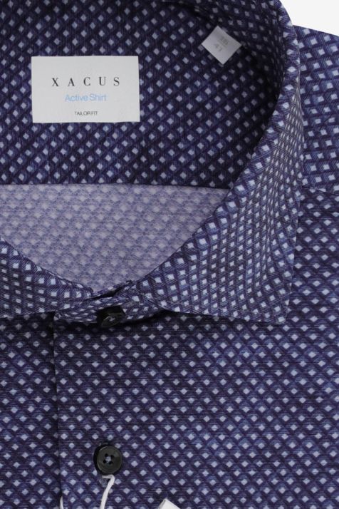 Camicia Uomo Xacus Regular Tinta unita 86% poliammide 14% elastan collo Francese Manica lunga