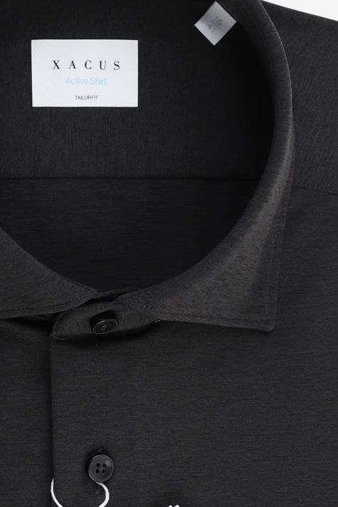 Camicia Uomo Xacus Regular Tinta unita 86% poliammide 14% elastan collo Francese Manica lunga