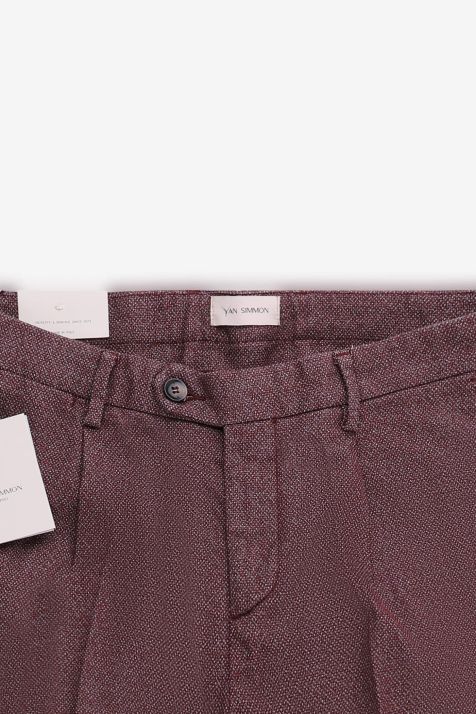 Pantalone Uomo Yan Simmon Chino Slim Micro disegno 67% cotone 32% poliammide 1% ea