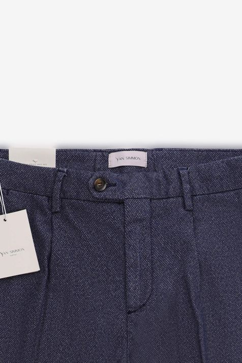 Pantalone Uomo Yan Simmon Chino Slim Micro disegno 67% cotone 30% poliestere 3% ea