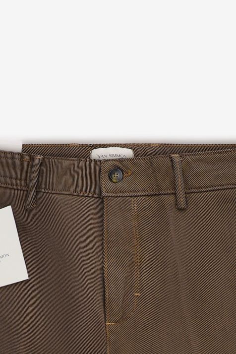 Pantalone Uomo Yan Simmon Chino Regular Micro disegno 98% cotone 2% elastan