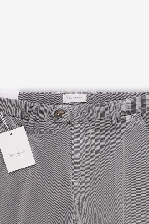 Pantalone Uomo Yan Simmon Chino Regular Micro disegno 98% cotone 2% elastan